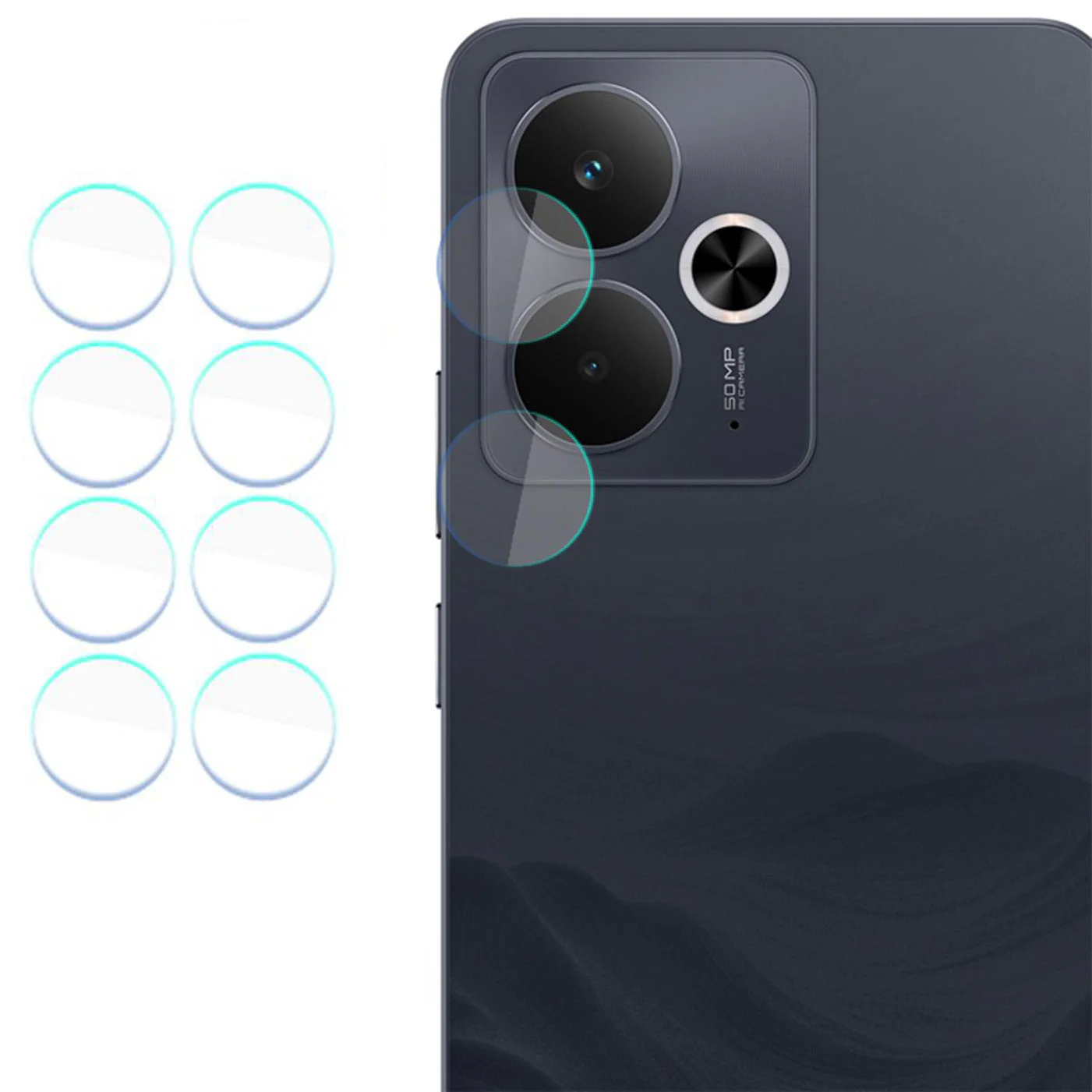 Objektivschutz für Realme 14 5G / Realme 14T 5G, 3mk Lens Protection, 4 Sätze - Image 2