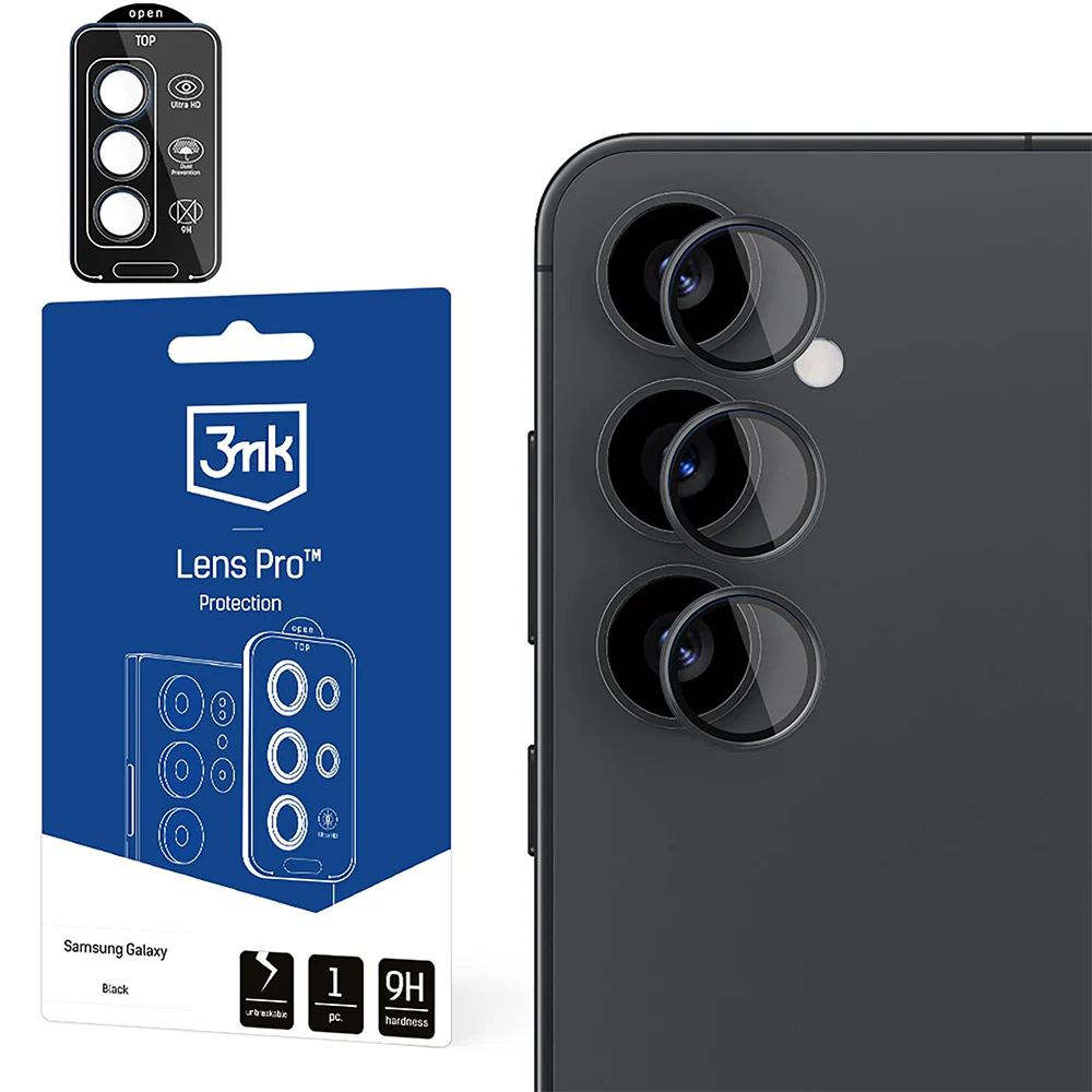 Objektivschutz für Samsung Galaxy S25 Plus, 3mk Lens Protection Pro, Schwarz - Image 4