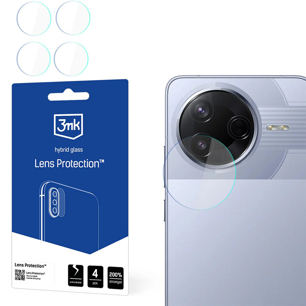 Objektivschutz für Xiaomi POCO F7 Pro, 3mk Lens Protection, 4 Sätze