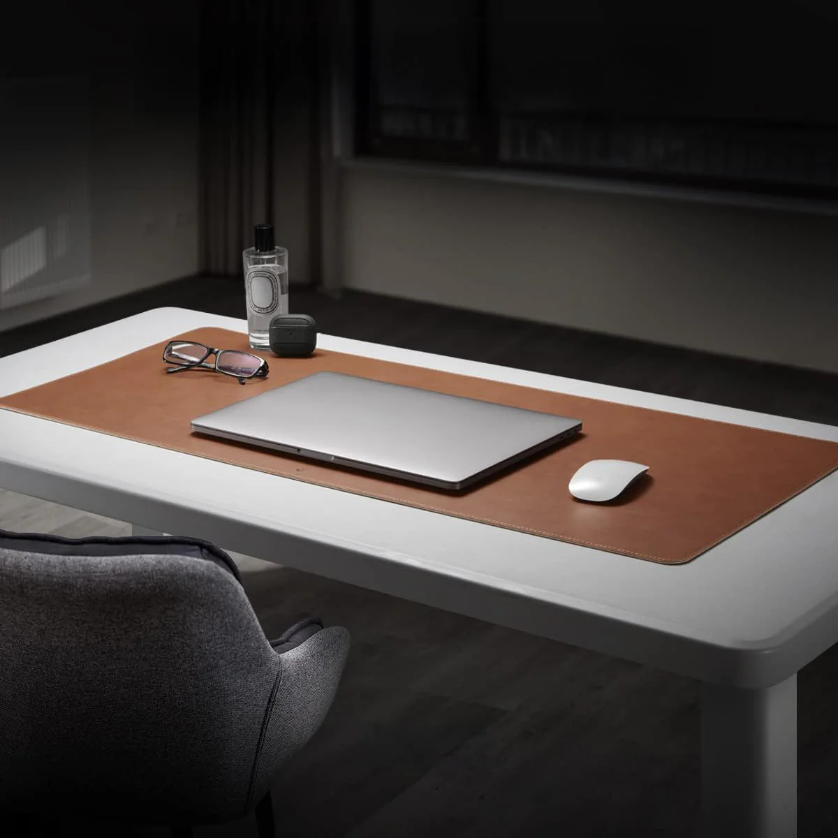Öko-Leder-Schreibtisch/Mausunterlage, Spigen LD302, Braun - Image 10