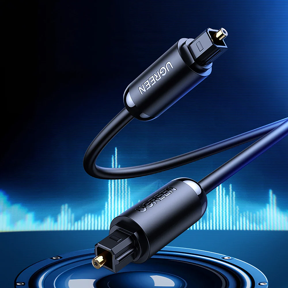 Optisches Kabel zu Toslink SPDIF, Ugreen AV122, 2 m, Schwarz - Image 4