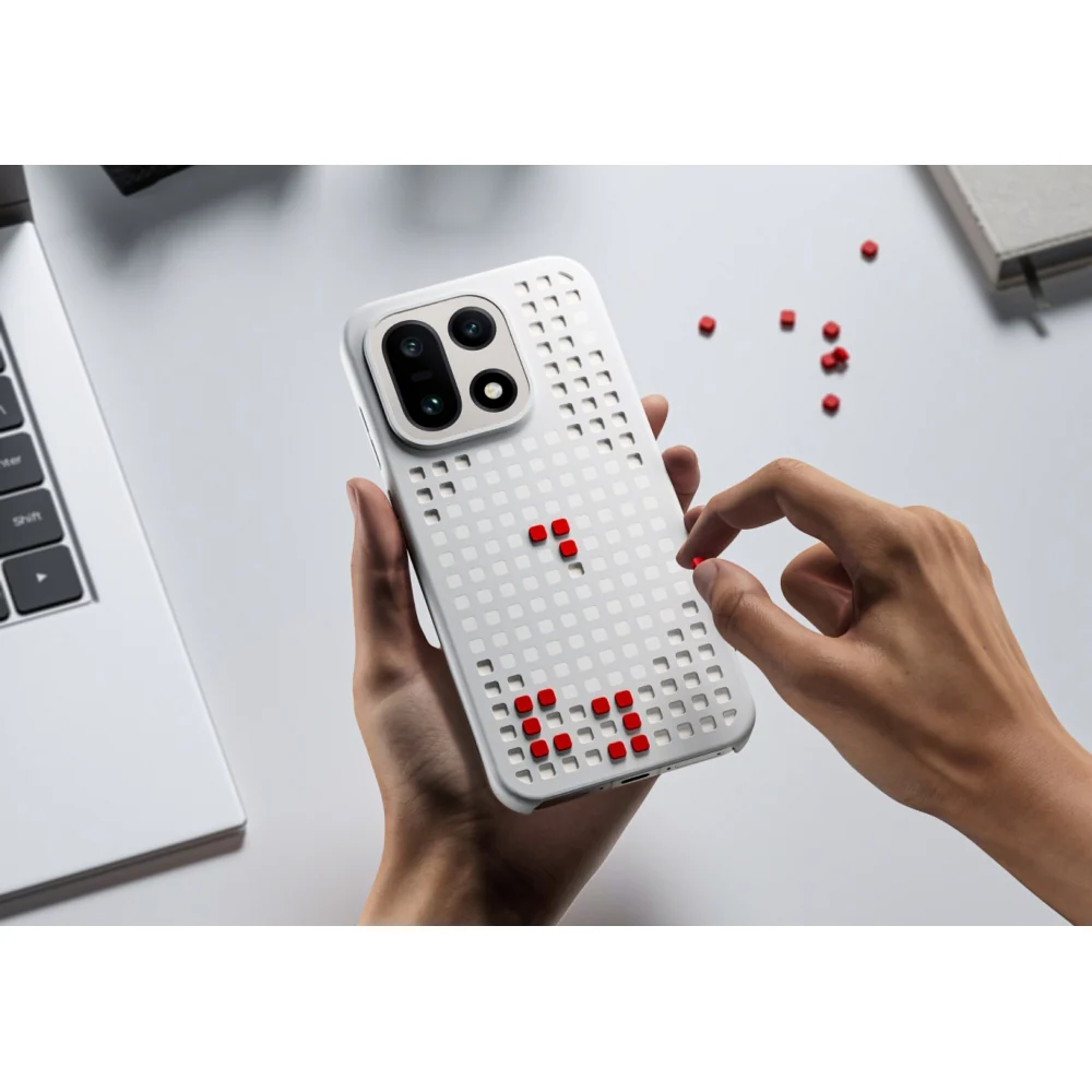 Original-Handyhülle für OnePlus 15, OnePlus Hole-Pattern Magnetic Case, Grau - Image 4
