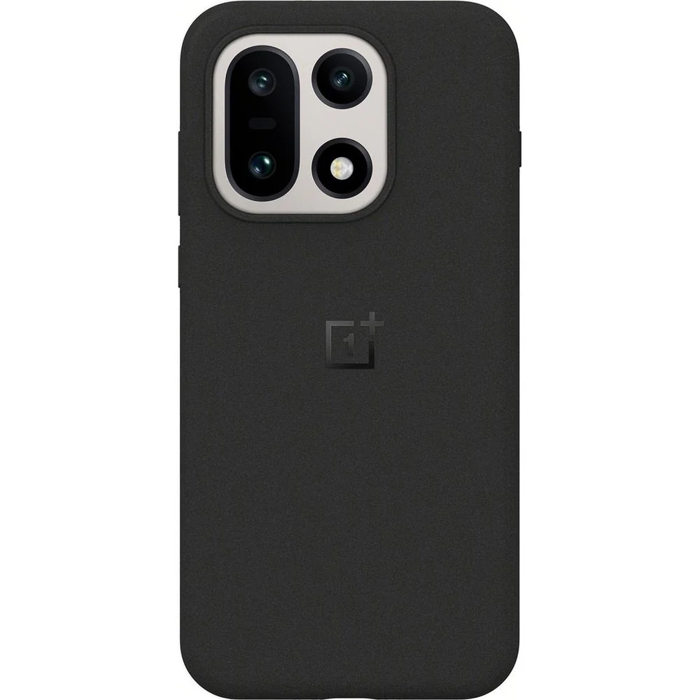 Original-Handyhülle für OnePlus 15, OnePlus Sandstone Magnetic Case, Schwarz