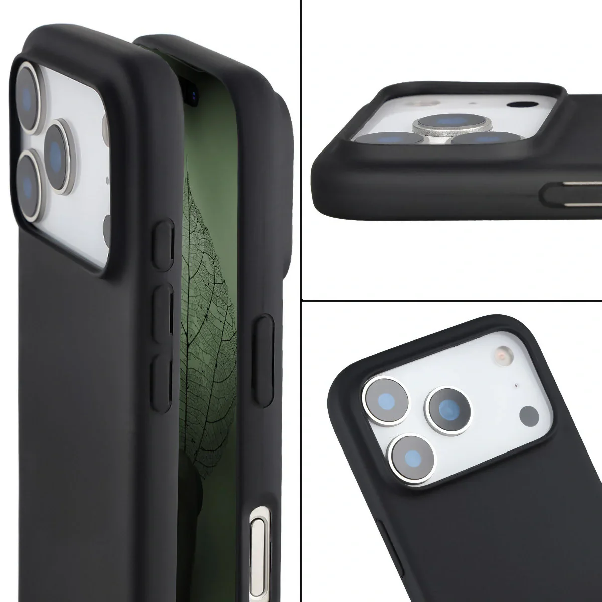 Recycelte Handyhülle Bizon ReLeaf für iPhone 17 Pro, Schwarz - Image 5