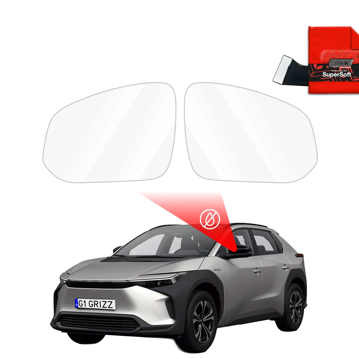 Regenschutzfolie Grizz Protector für Außenspiegel - Toyota bZ4X (2021-2025)
