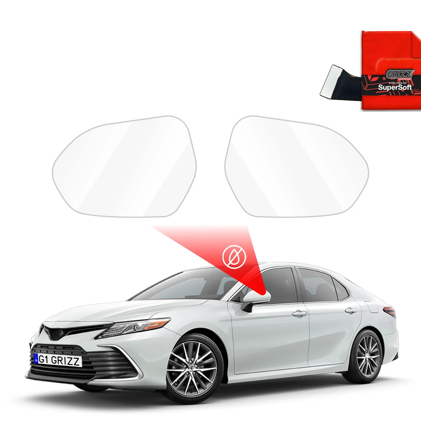 Regenschutzfolie Grizz Protector für Außenspiegel - Toyota Camry (2020-2024)