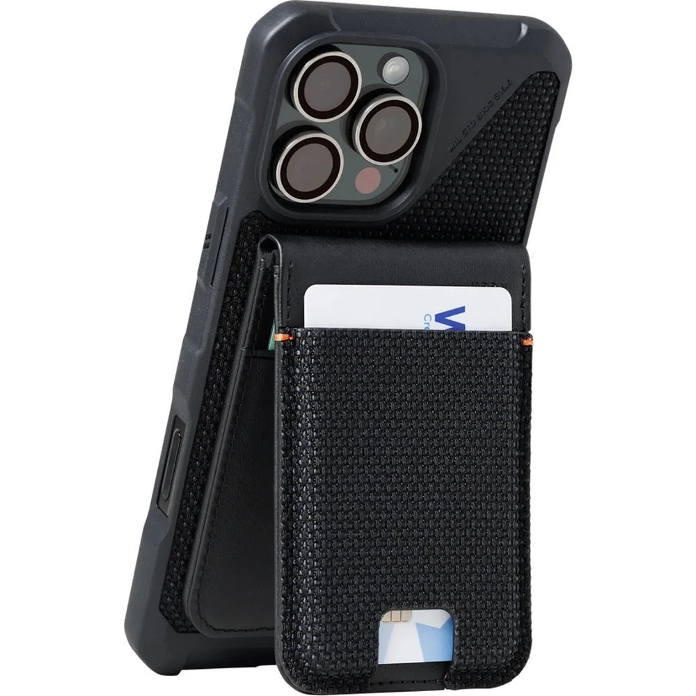 RFID-Kartenhülle Urban Armor Gear Metropolis Kevlar MagSafe Wallet, Schwarz