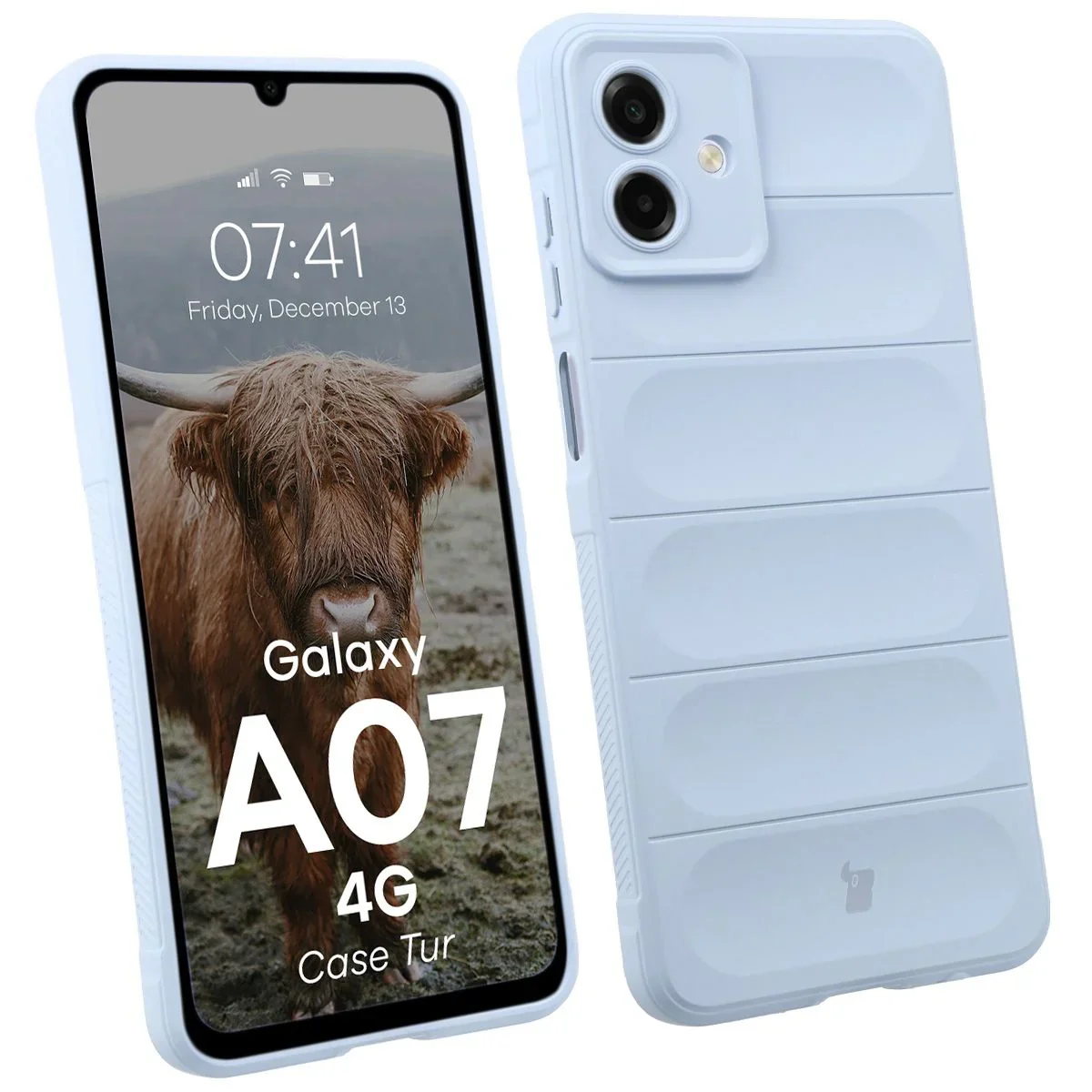 Robuste Handyhülle für Galaxy A07 4G, Bizon Case Tur, Hellblau