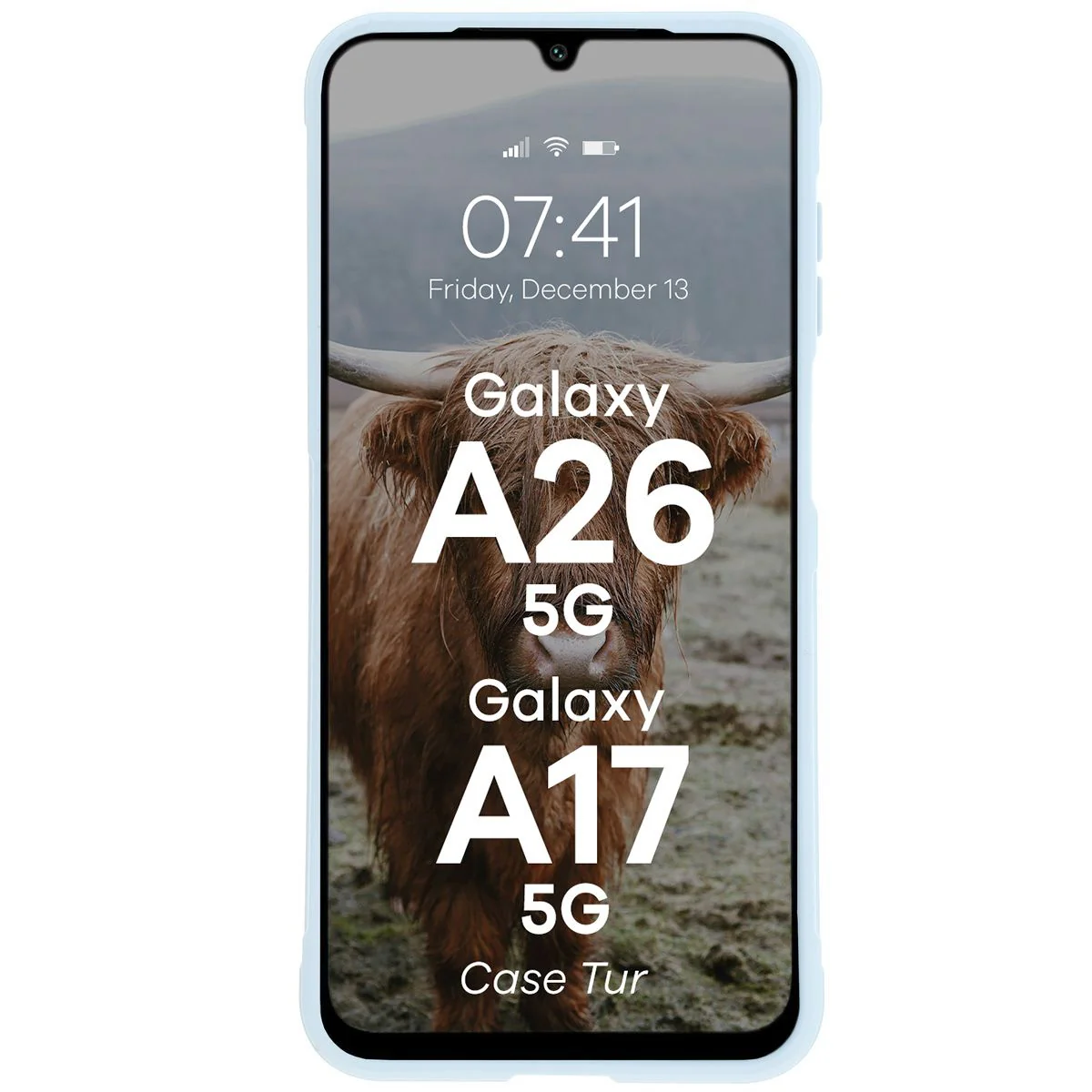 Robuste Handyhülle für Galaxy A26 5G, Bizon Case Tur, Hellblau - Image 5