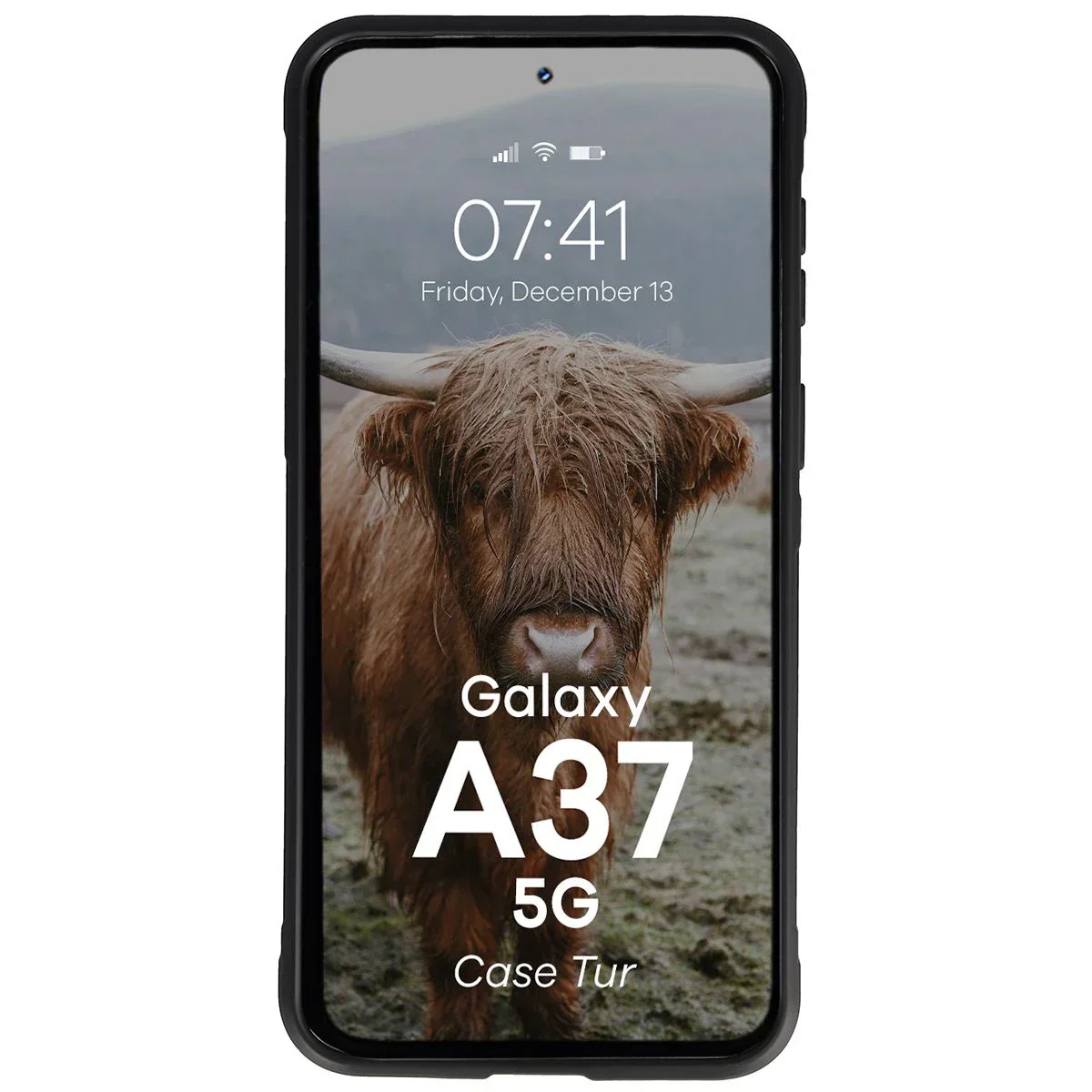 Robuste Handyhülle für Galaxy A37 5G, Bizon Case Tur, Schwarz - Image 5