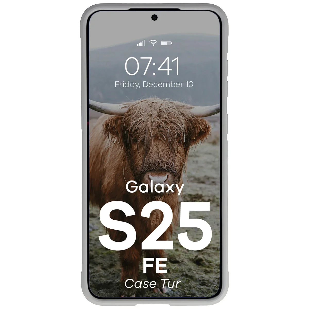 Robuste Handyhülle für Galaxy S25 FE, Bizon Case Tur, Hellgrau - Image 5
