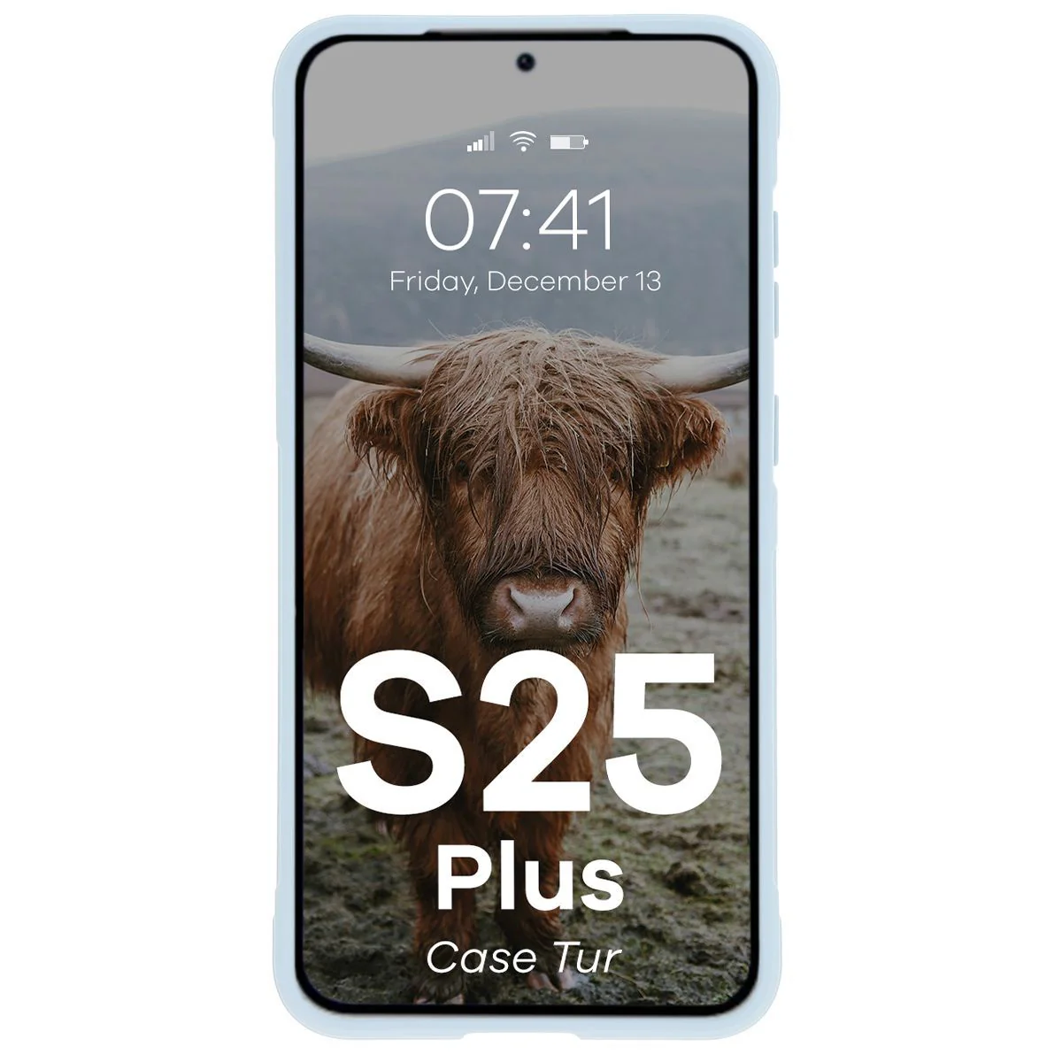 Robuste Handyhülle für Galaxy S25 Plus, Bizon Case Tur, Hellblau - Image 5
