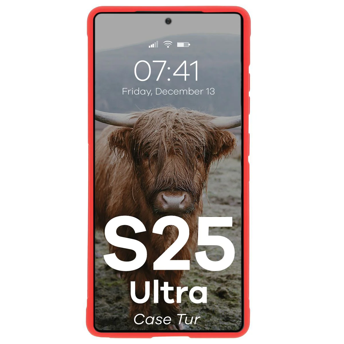 Robuste Handyhülle für Galaxy S25 Ultra, Bizon Case Tur, Rot - Image 5