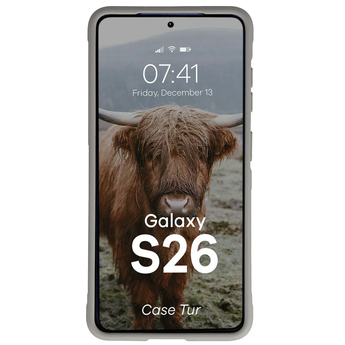 Robuste Handyhülle für Galaxy S26, Bizon Case Tur, Hellgrau - Image 5