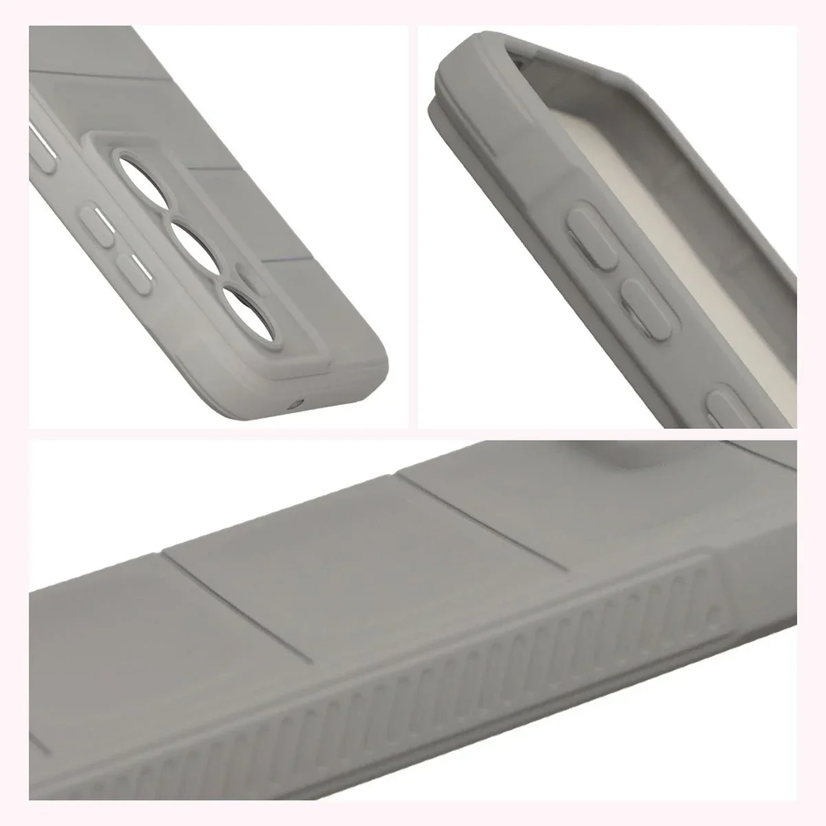Robuste Handyhülle für Galaxy S26, Bizon Case Tur, Hellgrau - Image 7