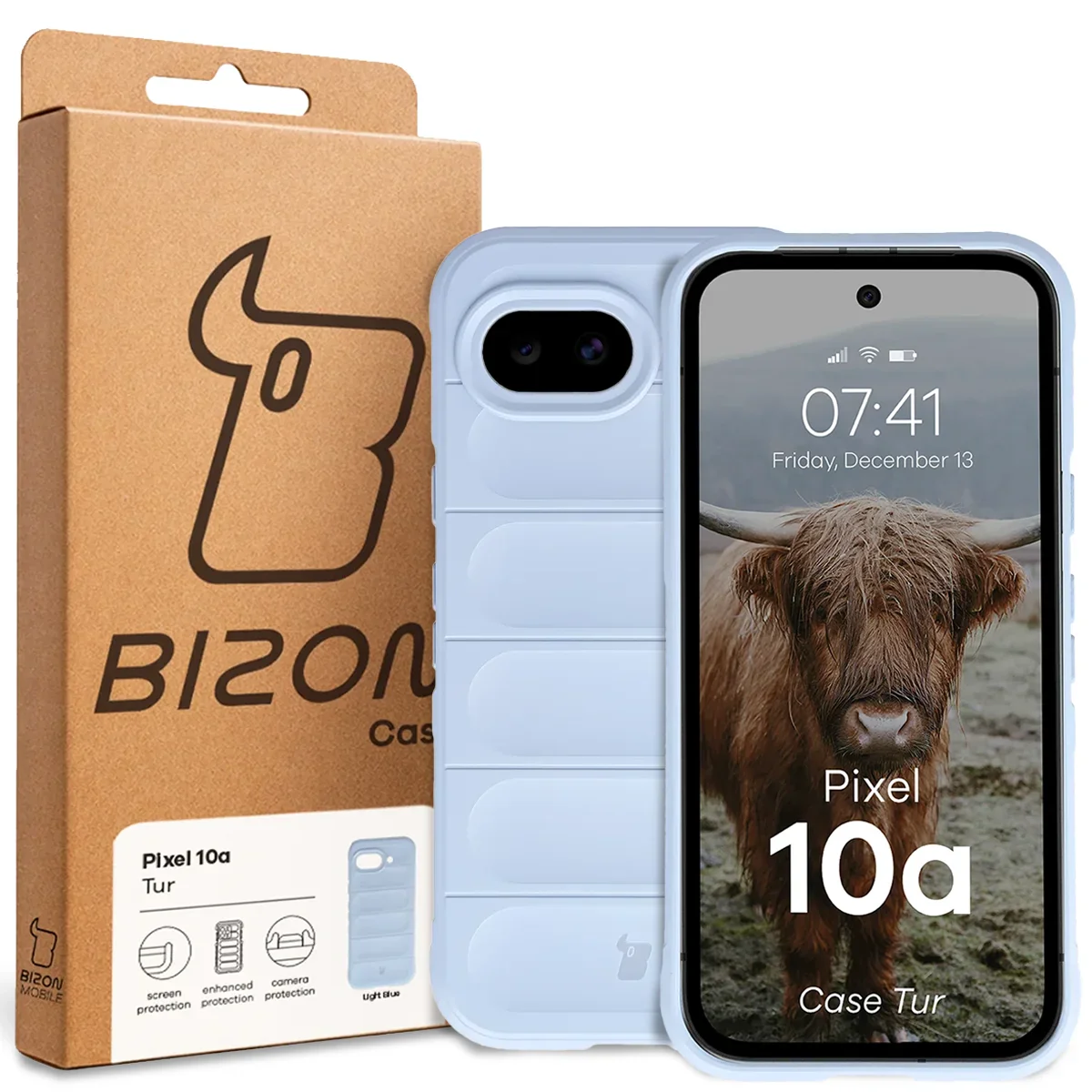 Robuste Handyhülle für Google Pixel 10a, Bizon Case Tur, Hellblau - Image 8