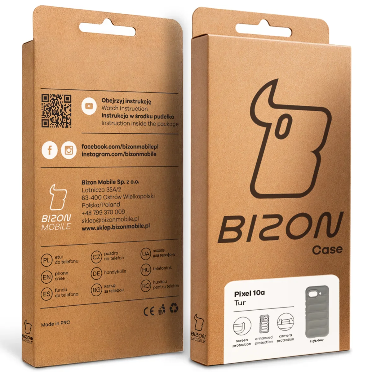 Robuste Handyhülle für Google Pixel 10a, Bizon Case Tur, Hellgrau - Image 9