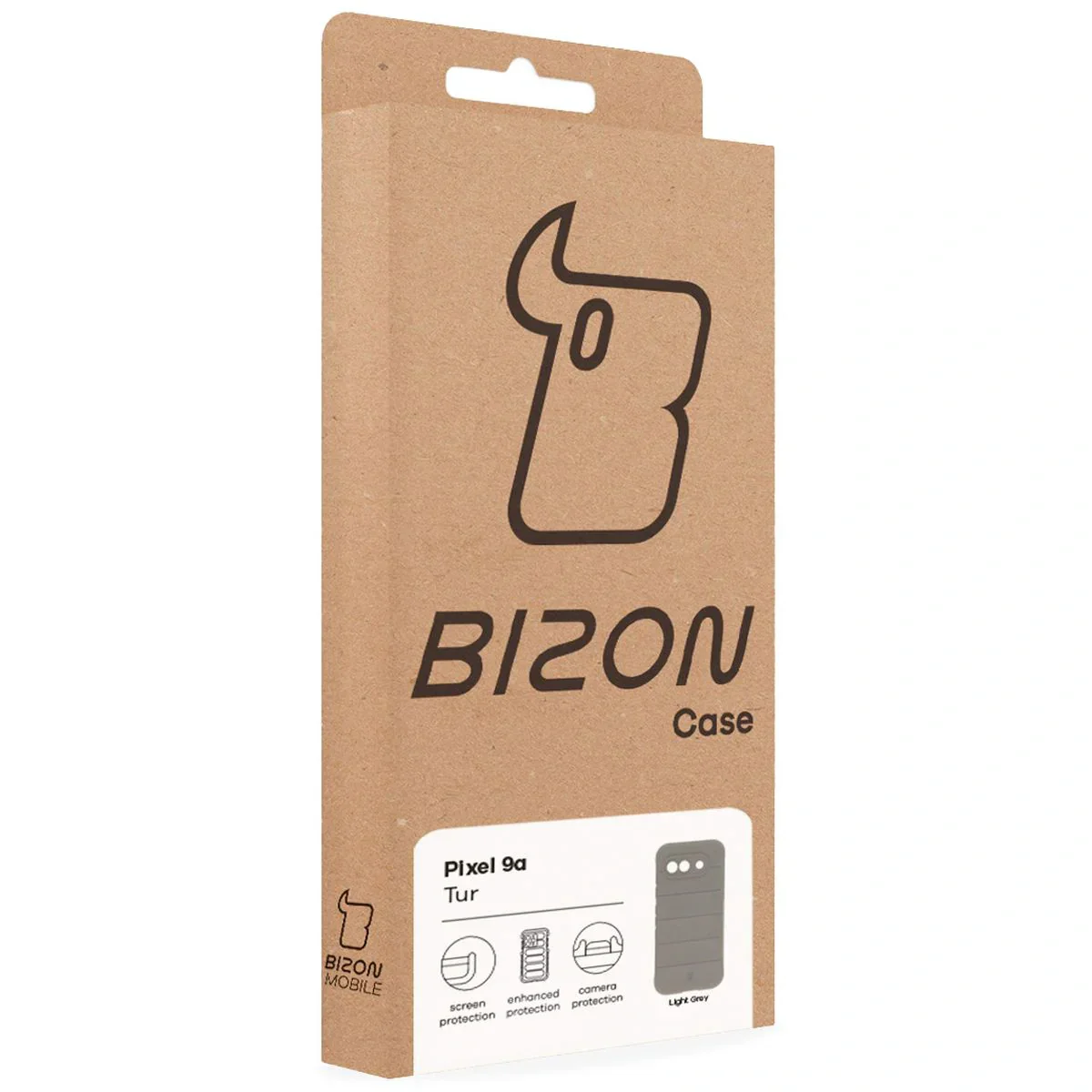 Robuste Handyhülle für Google Pixel 9a, Bizon Case Tur, Hellgrau - Image 8