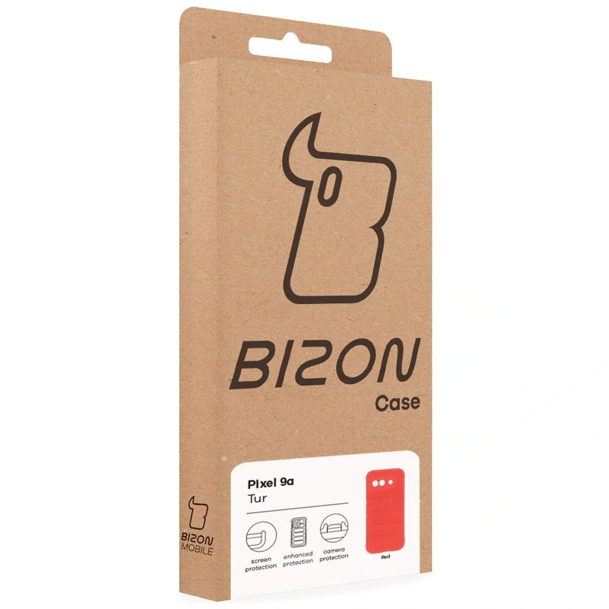 Robuste Handyhülle für Google Pixel 9a, Bizon Case Tur, Rot - Image 8