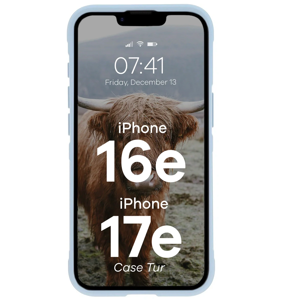 Robuste Handyhülle für iPhone 17e / 16e, Bizon Case Tur, Hellblau - Image 5