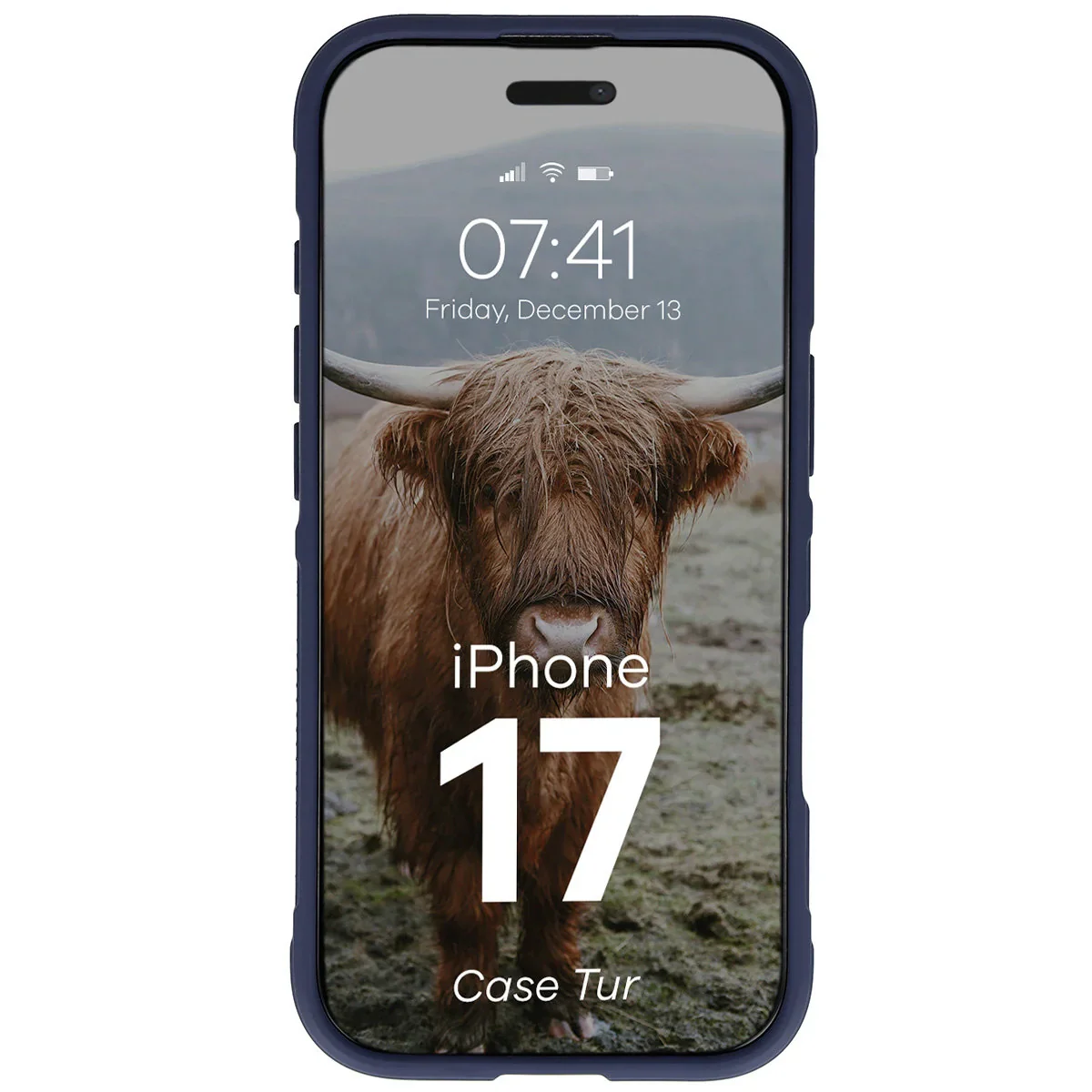 Robuste Handyhülle für iPhone 17, Bizon Case Tur, Dunkelblau - Image 5