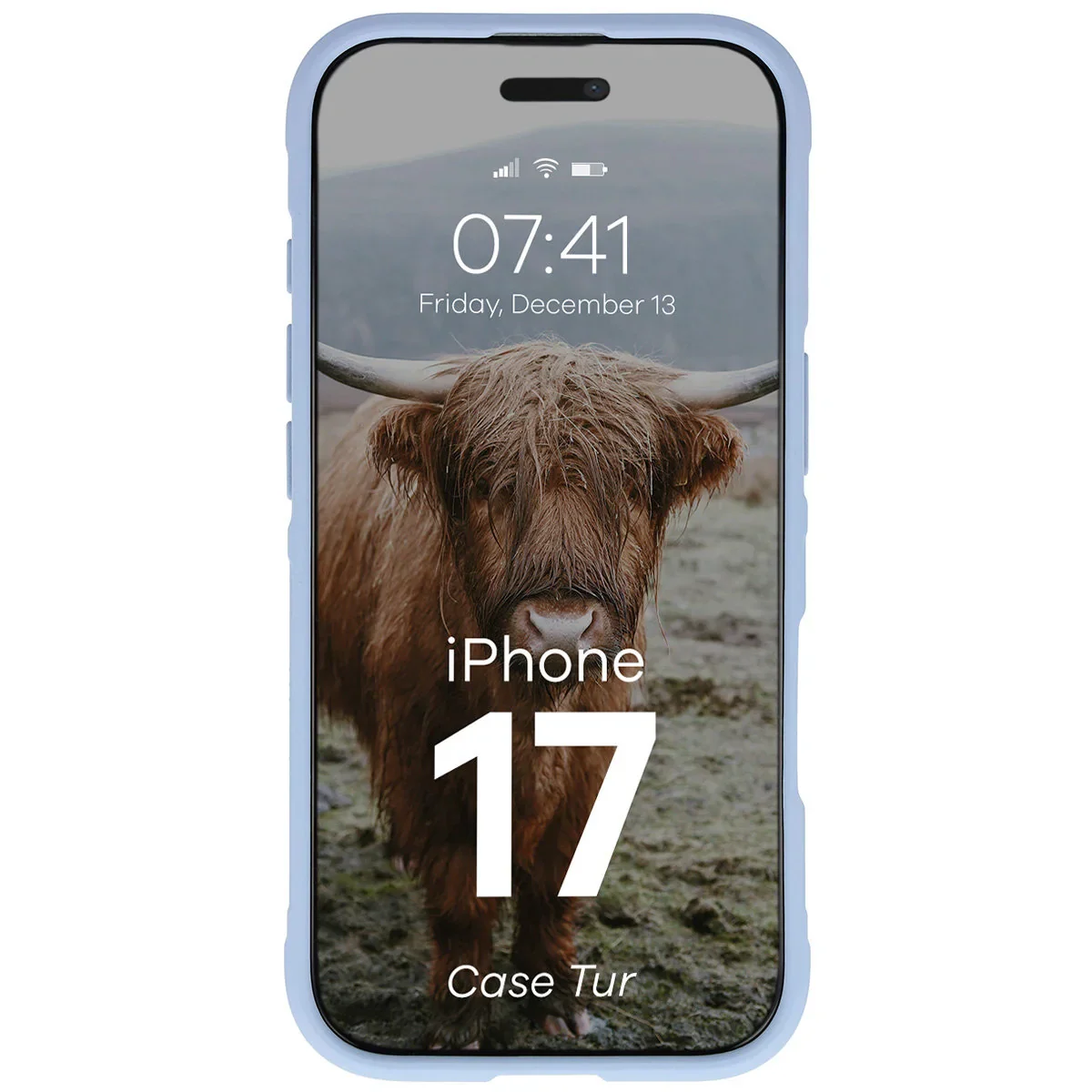 Robuste Handyhülle für iPhone 17, Bizon Case Tur, Hellblau - Image 5