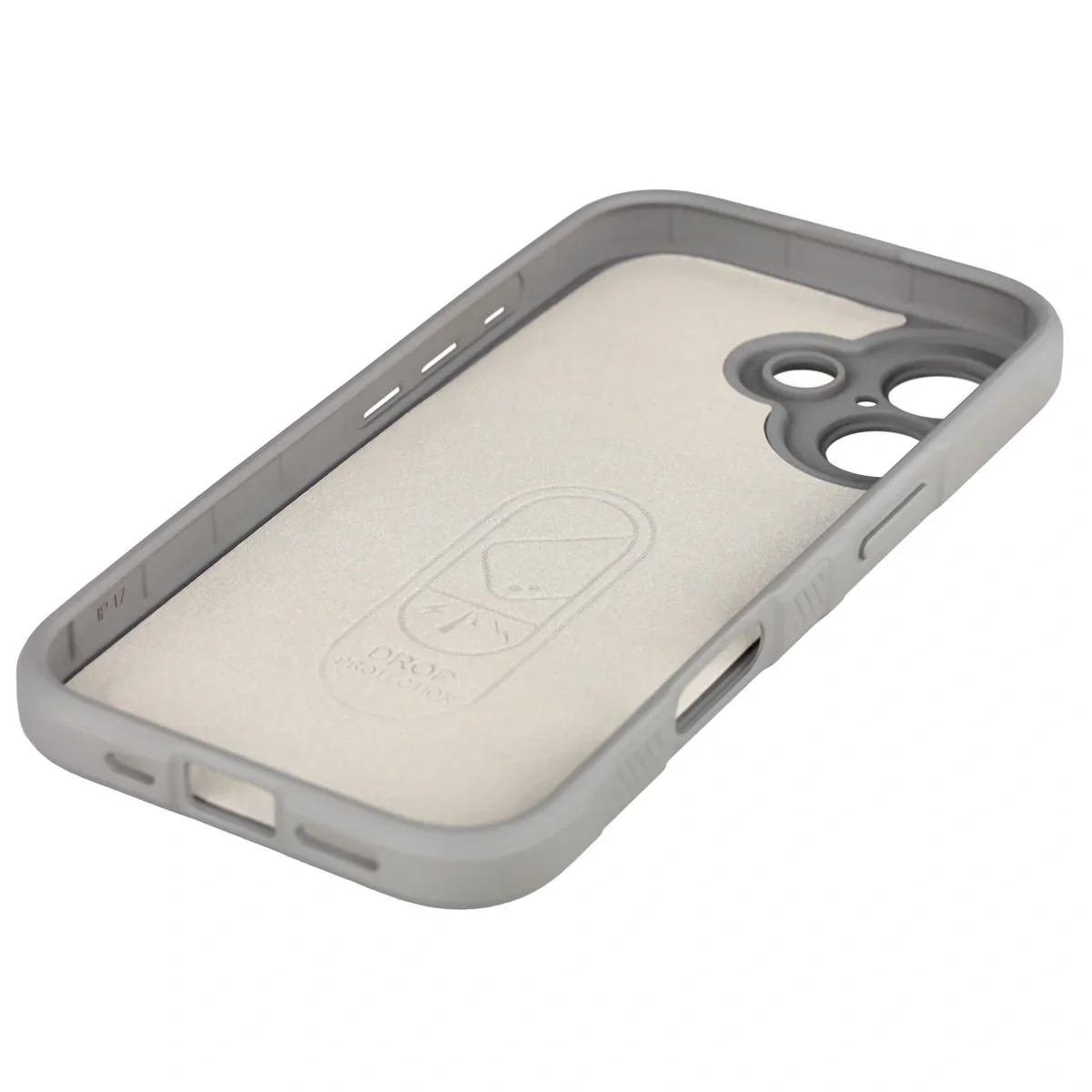 Robuste Handyhülle für iPhone 17, Bizon Case Tur, Hellgrau - Image 4