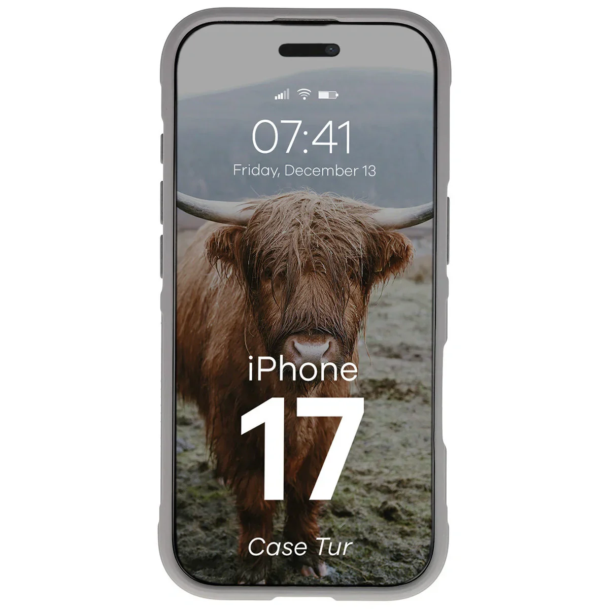Robuste Handyhülle für iPhone 17, Bizon Case Tur, Hellgrau - Image 5