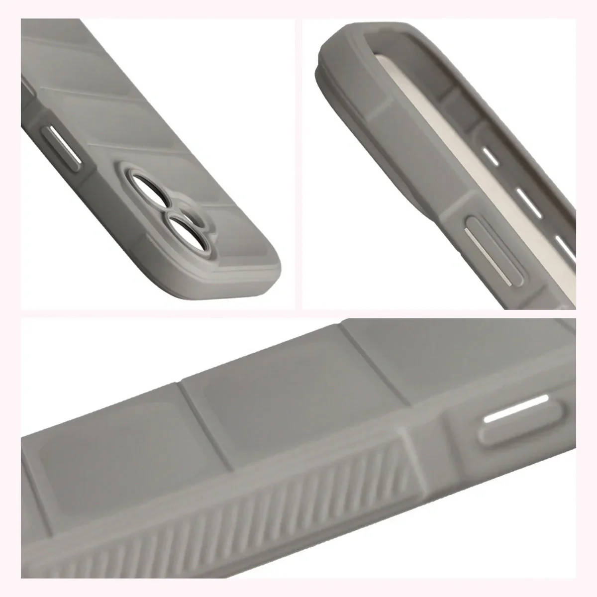 Robuste Handyhülle für iPhone 17, Bizon Case Tur, Hellgrau - Image 7