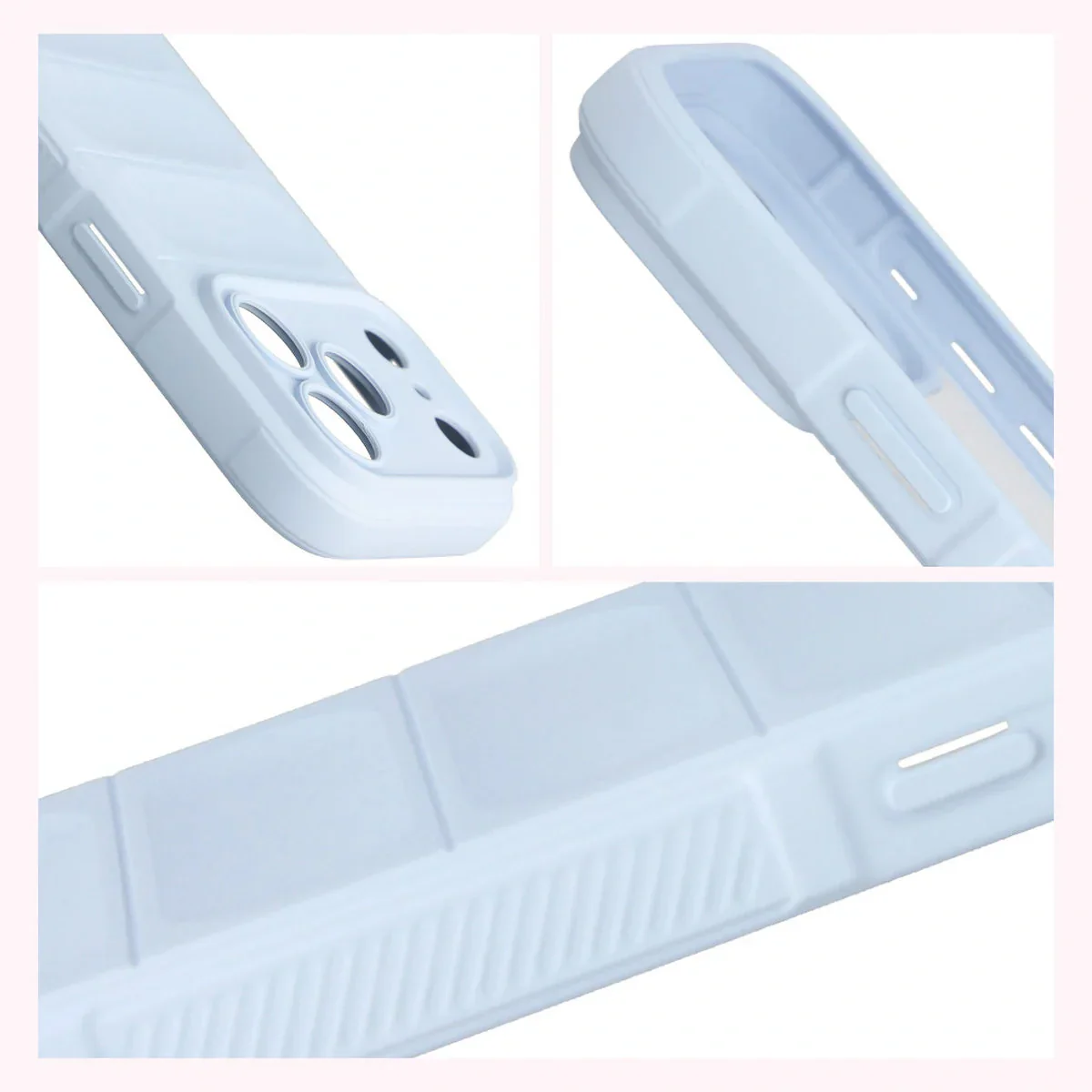 Robuste Handyhülle für iPhone 17 Pro, Bizon Case Tur, Hellblau - Image 7