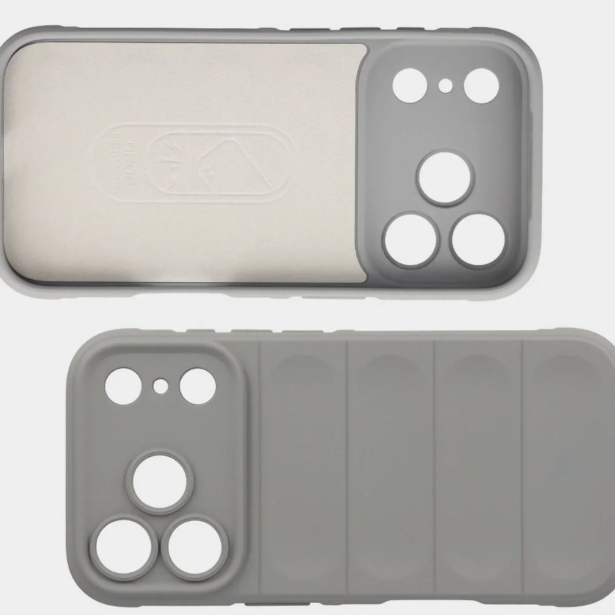 Robuste Handyhülle für iPhone 17 Pro, Bizon Case Tur, Hellgrau - Image 6