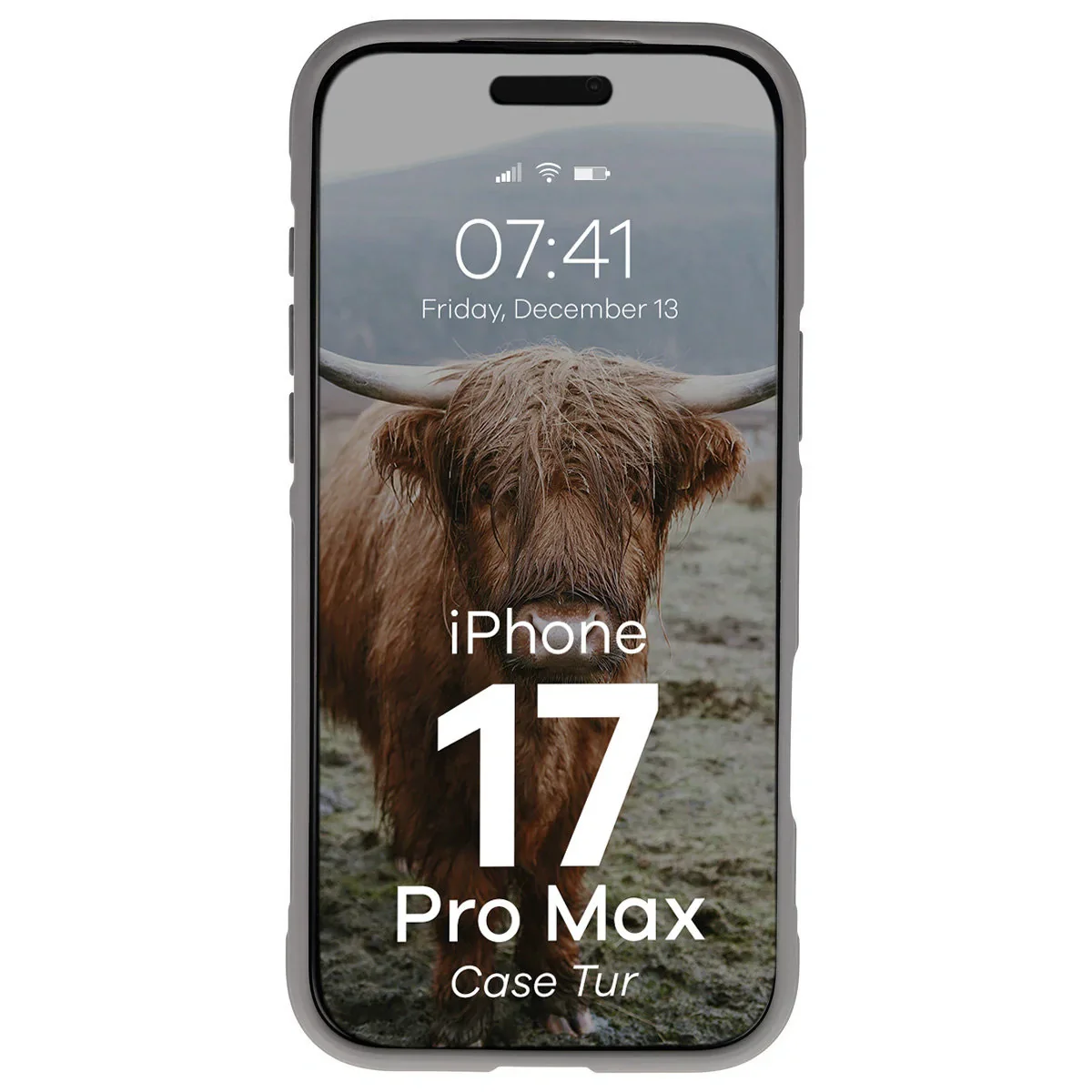 Robuste Handyhülle für iPhone 17 Pro Max, Bizon Case Tur, Hellgrau - Image 5
