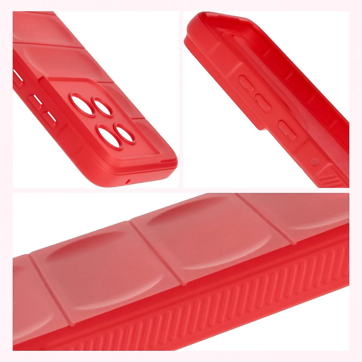 Robuste Handyhülle für Motorola Edge 50 Neo, Bizon Case Tur, Rot - Image 7