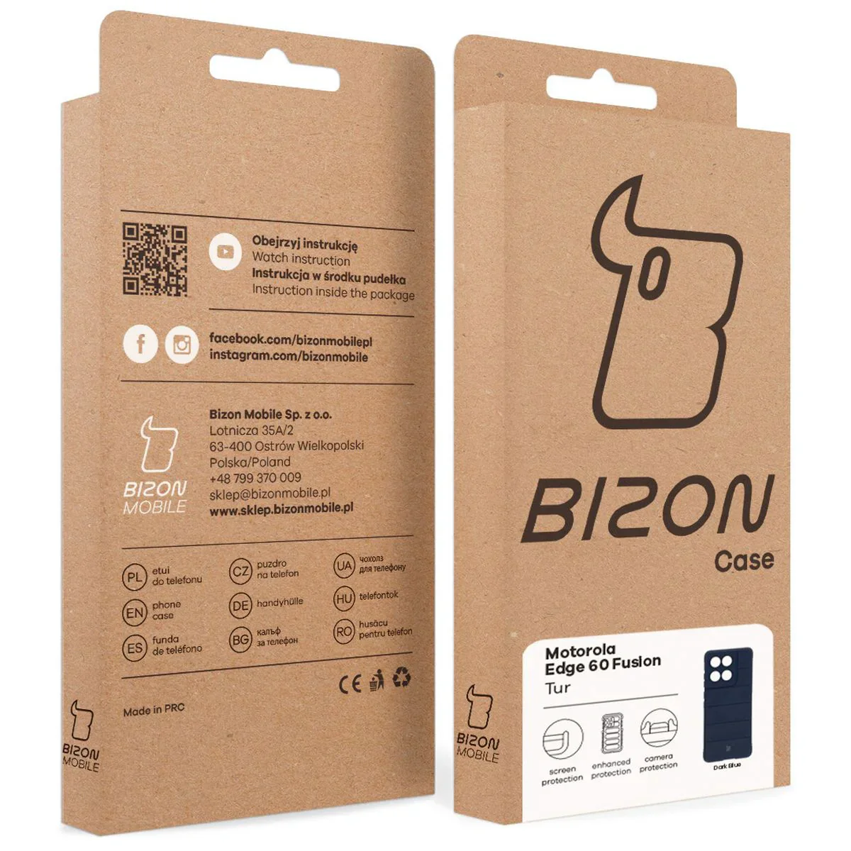 Robuste Handyhülle für Motorola Edge 60 / 60 Fusion, Bizon Case Tur, Dunkelblau - Image 9
