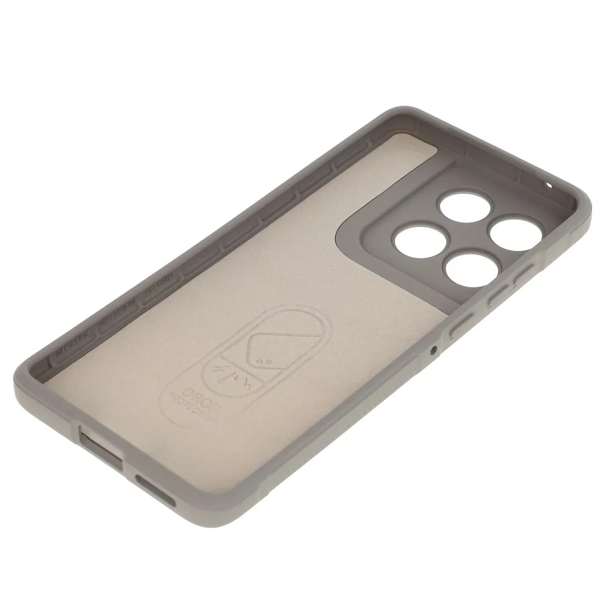 Robuste Handyhülle für Motorola Edge 60 / 60 Fusion, Bizon Case Tur, Hellgrau - Image 4