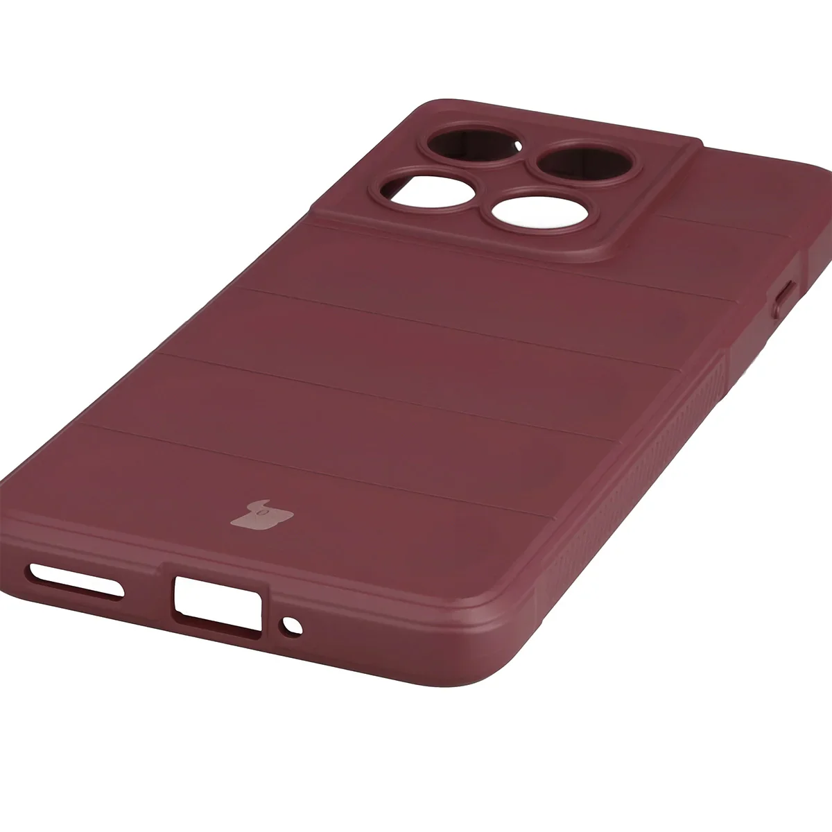Robuste Handyhülle für Motorola Edge 60 Pro, Bizon Case Tur, Burgunderrot - Image 3