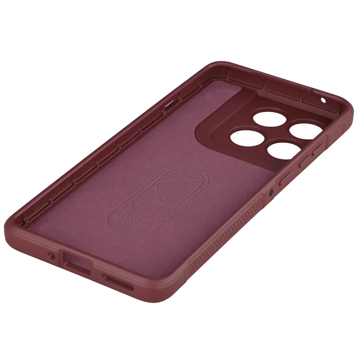 Robuste Handyhülle für Motorola Edge 60 Pro, Bizon Case Tur, Burgunderrot - Image 4