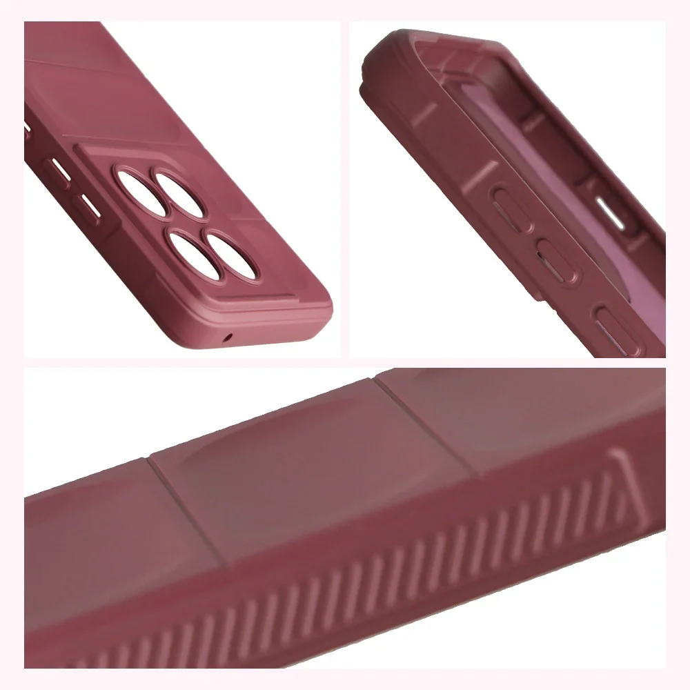 Robuste Handyhülle für Motorola Edge 60 Pro, Bizon Case Tur, Burgunderrot - Image 7