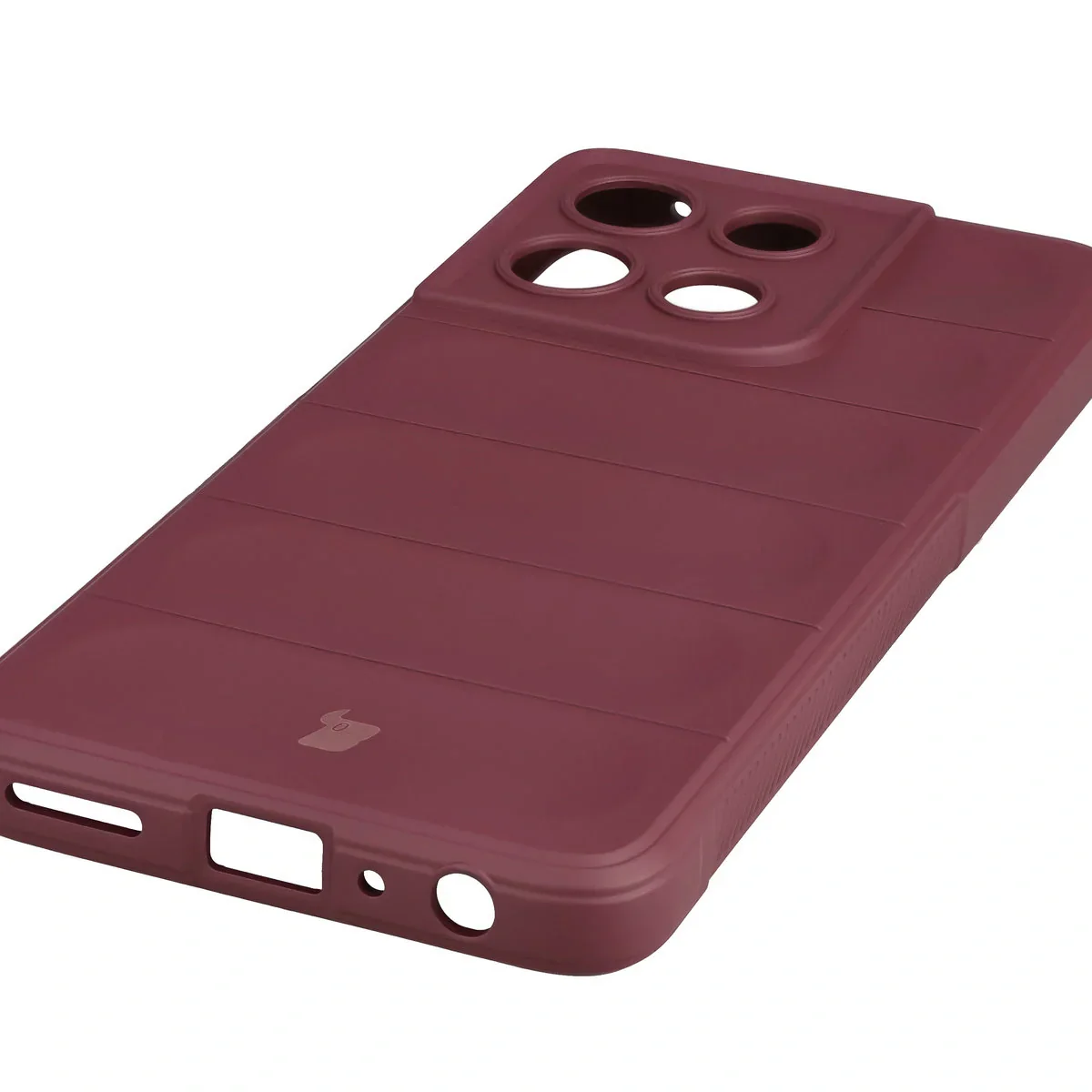 Robuste Handyhülle für Motorola Moto G56 5G, Bizon Case Tur, Burgunderrot - Image 3