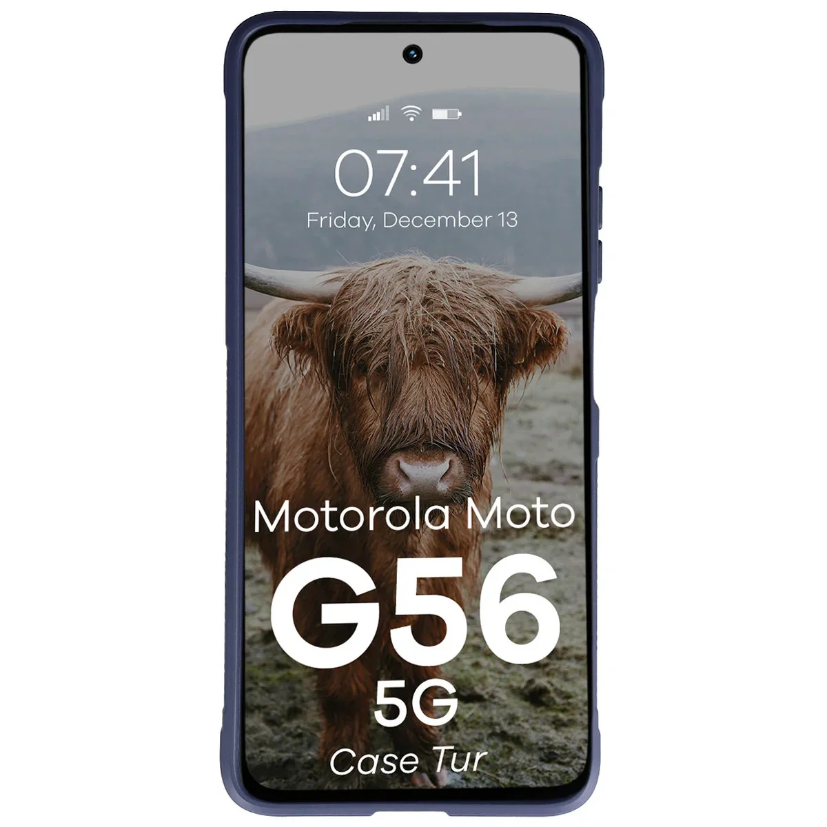 Robuste Handyhülle für Motorola Moto G56 5G, Bizon Case Tur, Dunkelblau - Image 5