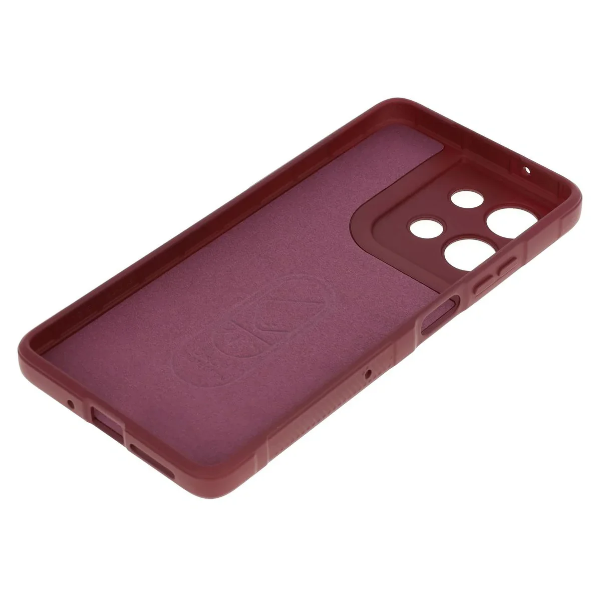 Robuste Handyhülle für Motorola Moto G75 5G, Bizon Case Tur, Burgunderrot - Image 4