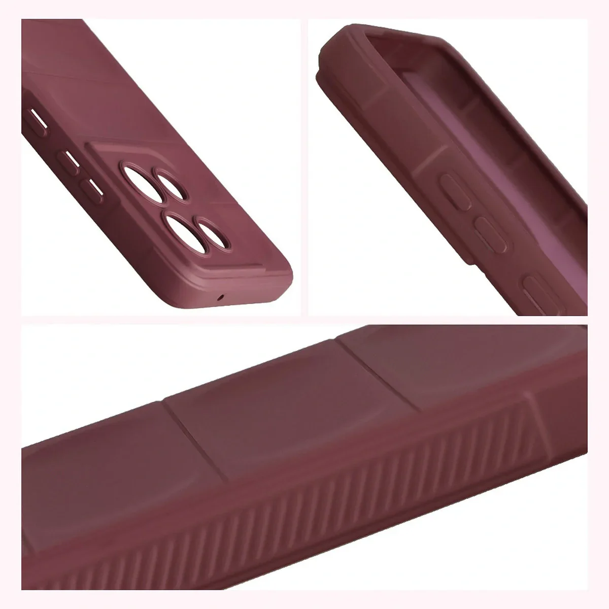 Robuste Handyhülle für Motorola Moto G86 5G, Bizon Case Tur, Burgunderrot - Image 7