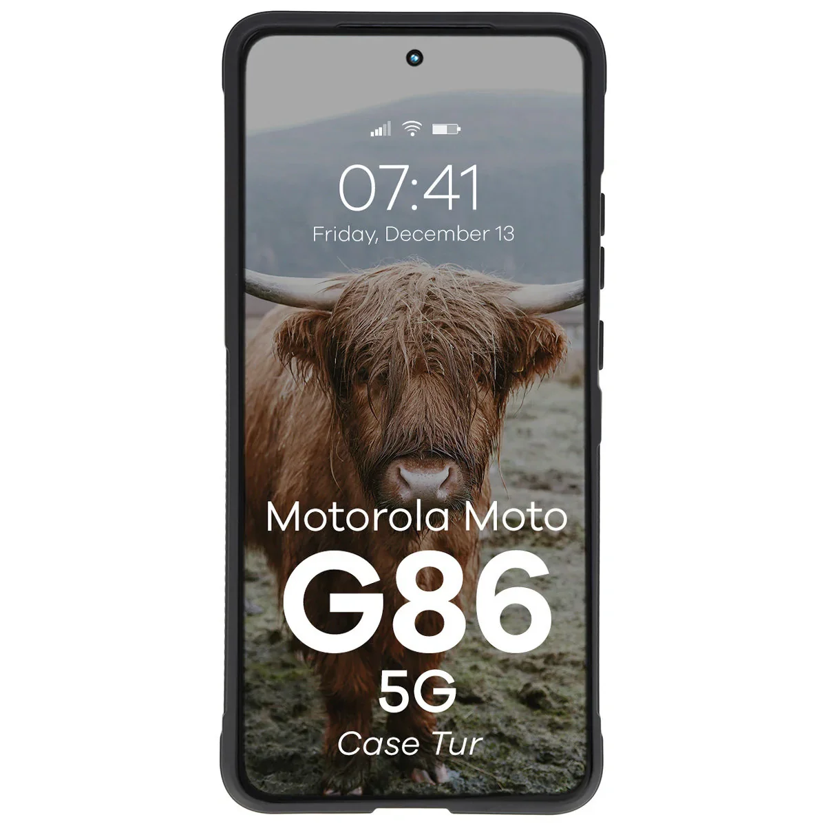 Robuste Handyhülle für Motorola Moto G86 5G, Bizon Case Tur, Schwarz - Image 5