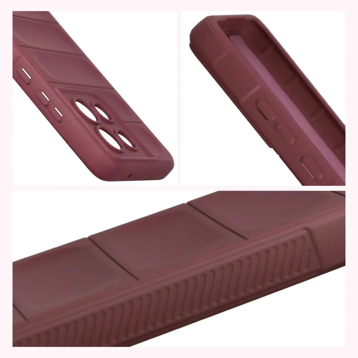 Robuste Handyhülle für Motorola Moto G86 5G / G86 Power 5G, Bizon Case Tur, Burgunderrot - Image 5