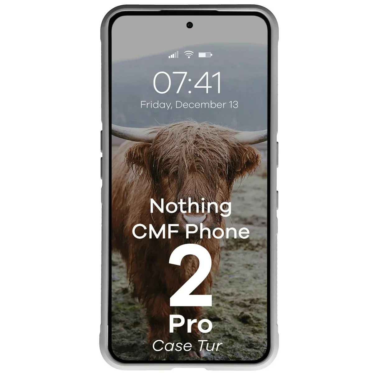 Robuste Handyhülle für Nothing CMF Phone 2 Pro, Bizon Case Tur, Hellgrau - Image 5