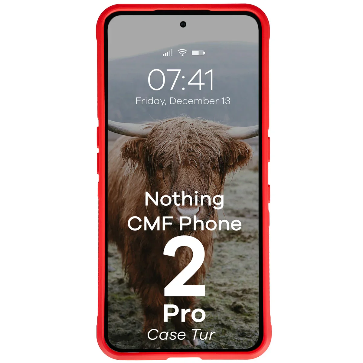 Robuste Handyhülle für Nothing CMF Phone 2 Pro, Bizon Case Tur, Rot - Image 5