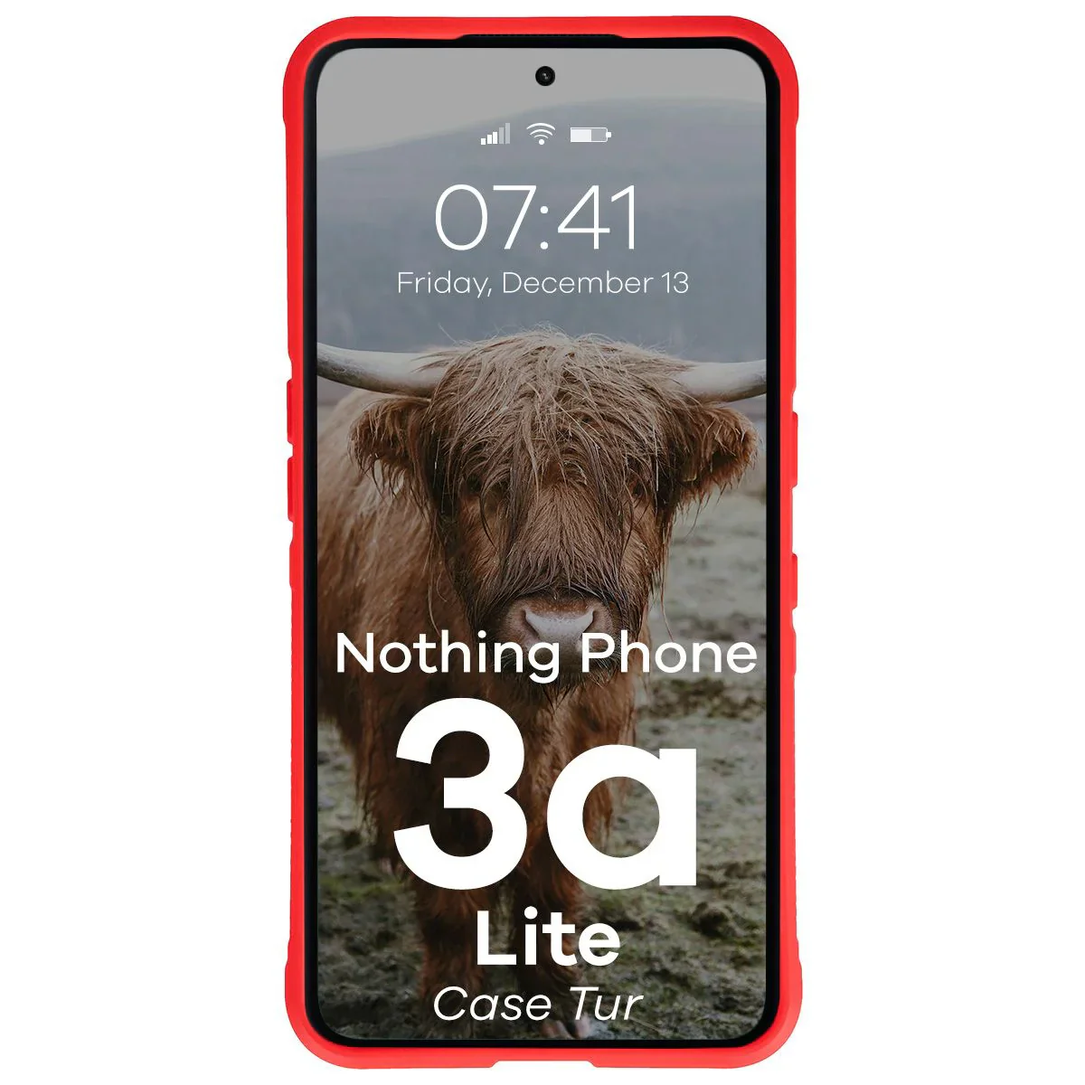 Robuste Handyhülle für Nothing Phone (3a) Lite, Bizon Case Tur, Rot - Image 5