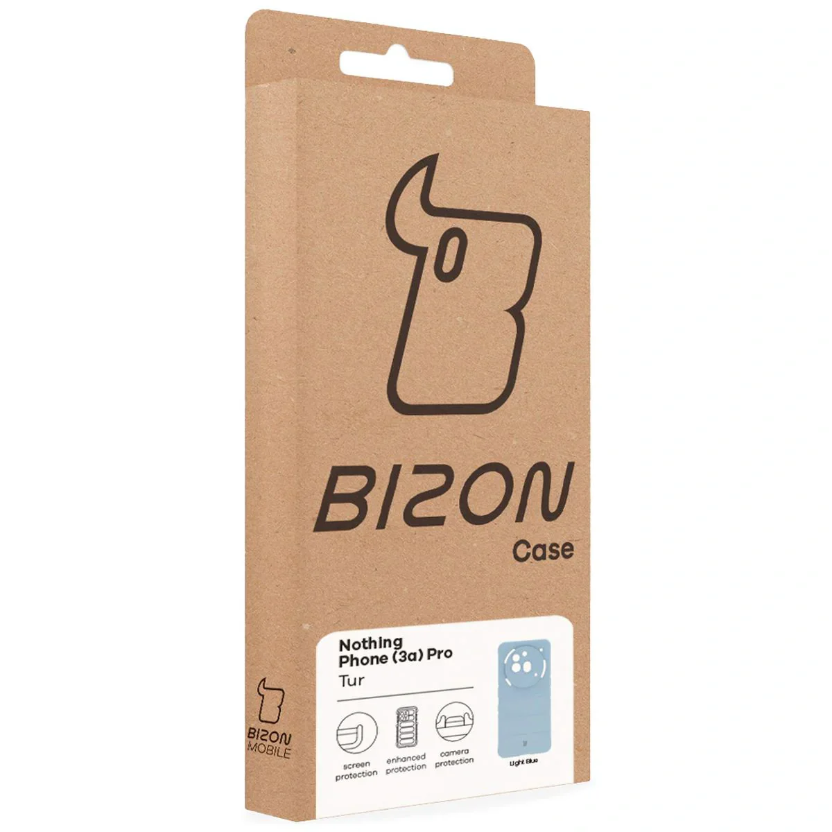 Robuste Handyhülle für Nothing Phone (3a) Pro, Bizon Case Tur, Hellblau - Image 8