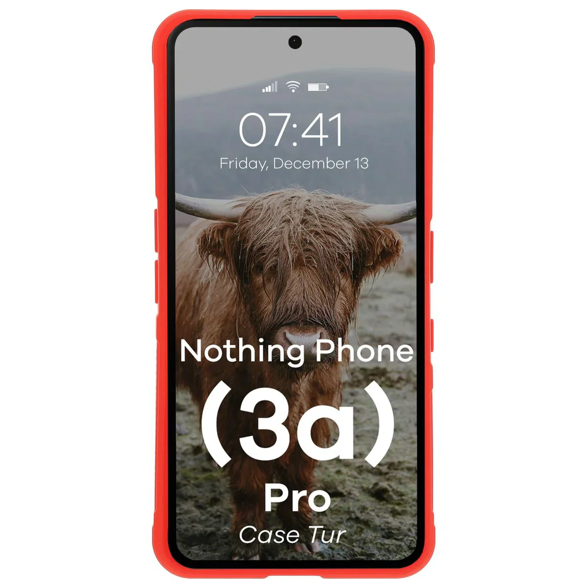 Robuste Handyhülle für Nothing Phone (3a) Pro, Bizon Case Tur, Rot - Image 5
