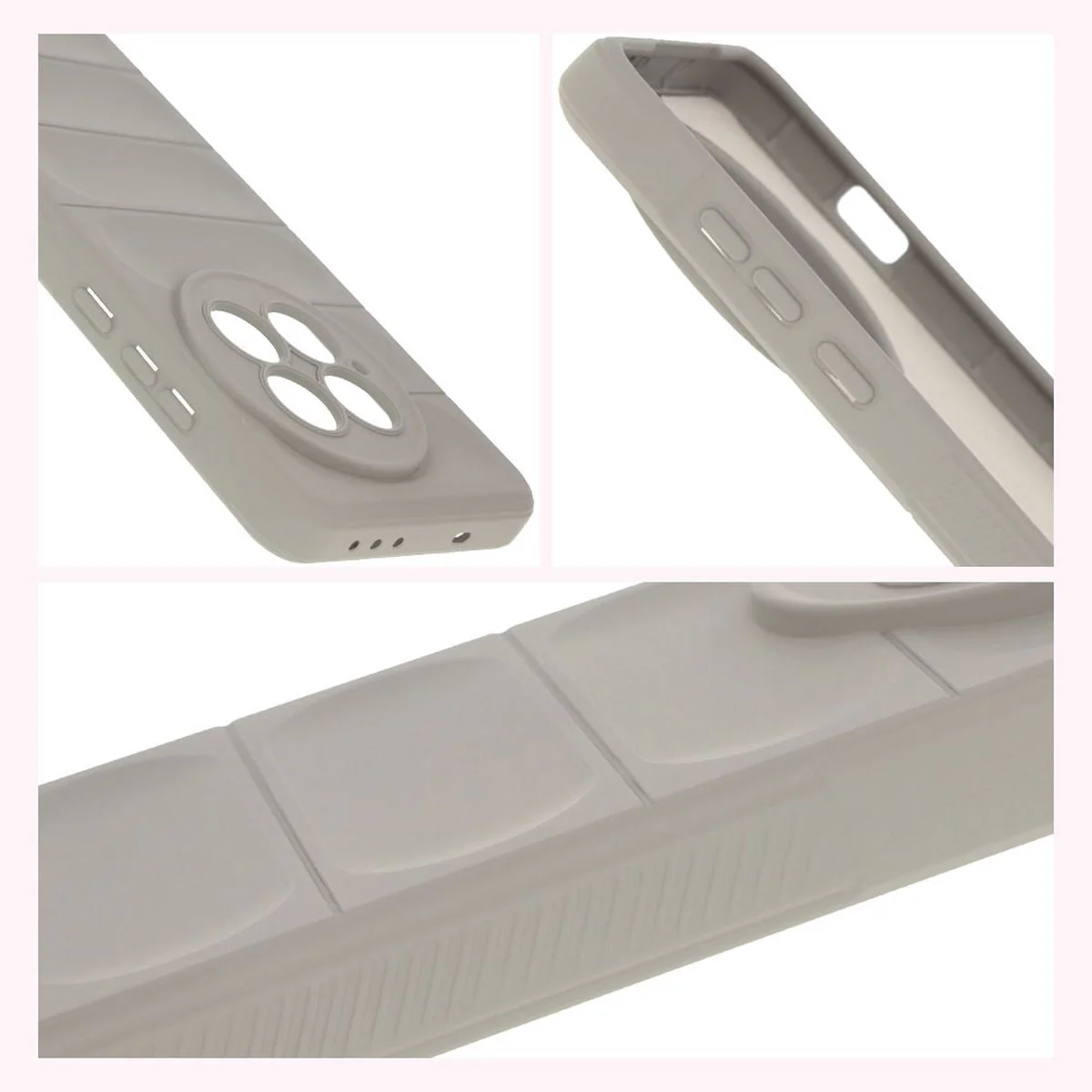 Robuste Handyhülle für OnePlus 13, Bizon Case Tur, Hellgrau - Image 7